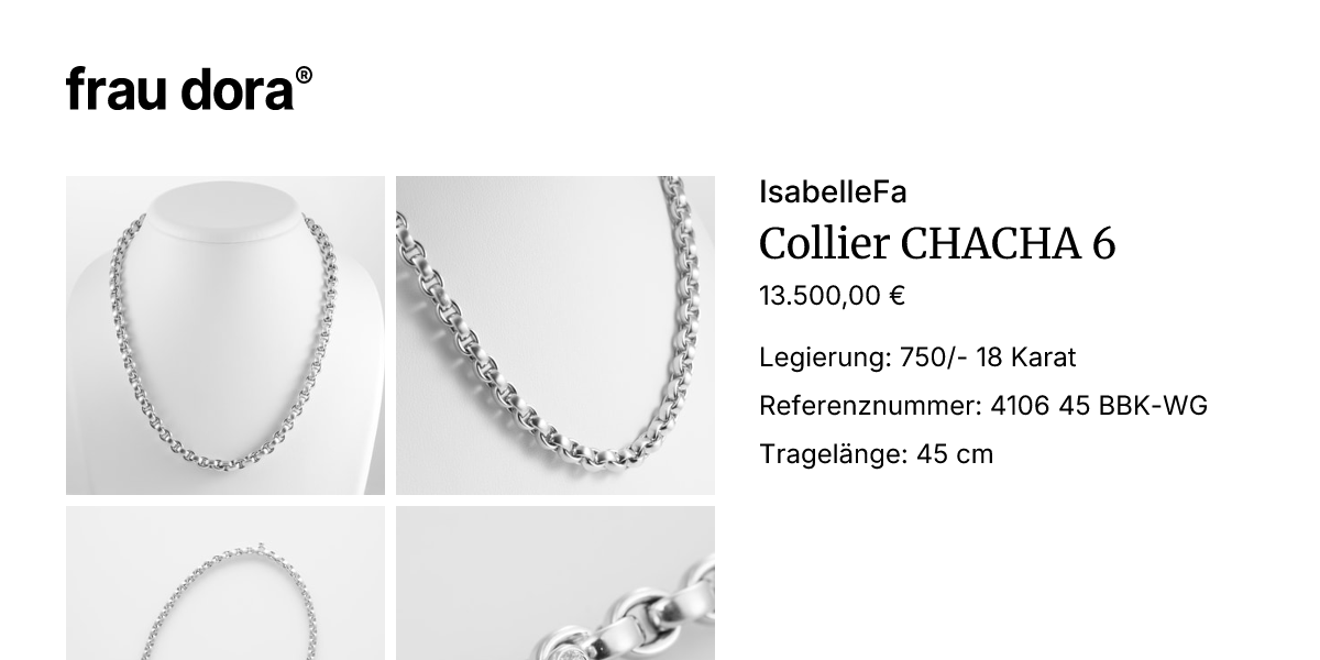 Isabellefa IsabelleFa Collier CHACHA 6 - Gebraucht und aufbereitet kaufen | Frau Dora