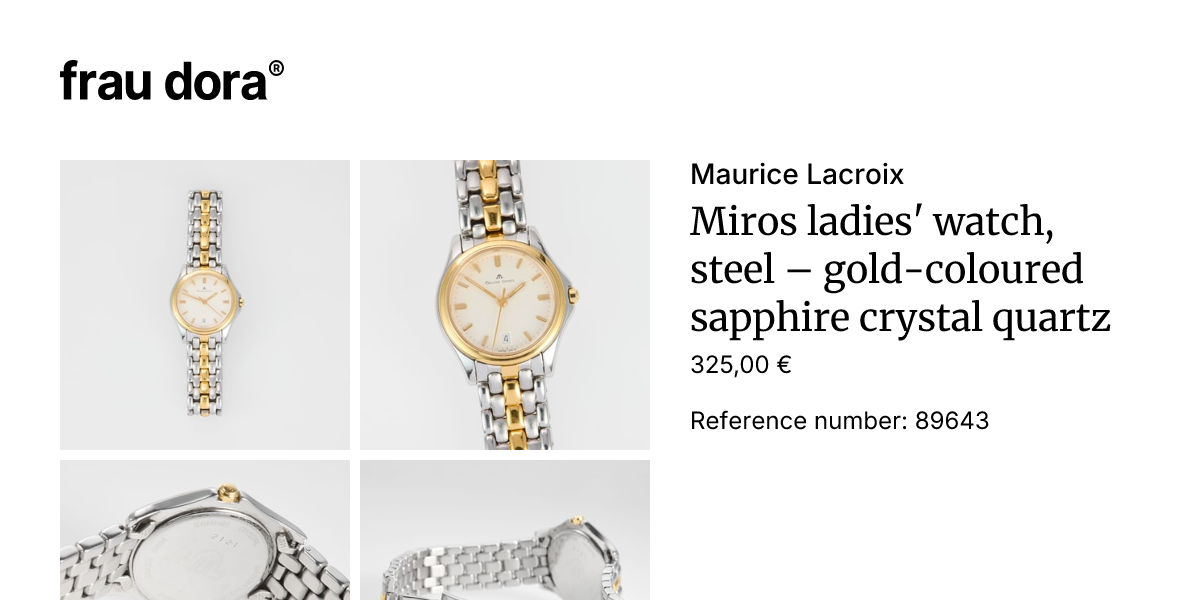 Maurice Lacroix Miros ladies' watch, steel – gold-coloured