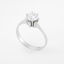 Solitär-Ring mit Brillant 1,05 ct. Lupenrein (IF) mit Zertifikat Mai 2025