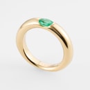 Cartier  Ring Ellipse mit Smaragd Vintage