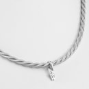 Wellendorff Collier Silky Seidenkordel mit Brillant W 750/- Weißgold