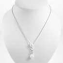 Schoeffel Perlen Diamant Anhänger an Kette