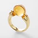 Wellendorff Ring mit Citrin & Brillanten Vintage Sammlerstück & Rarität