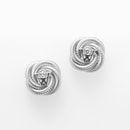 Wellendorff Ohrstecker Seidenknoten mit Brillant 0,034 ct. 750/- Weißgold 